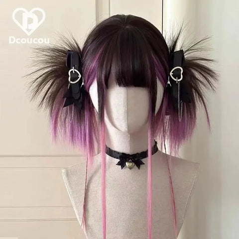 Ashley Wig for Women - Straight Lolita Cute Braided Y2K Cosplay