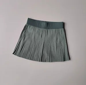 Floral Quick-Dry Sports Skirt – Pleated Tennis & Badminton Skort with Shorts for Women