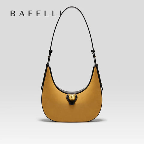 BAFELLI 2025 Women's Luxury Genuine Leather Cat Fashion Handbag