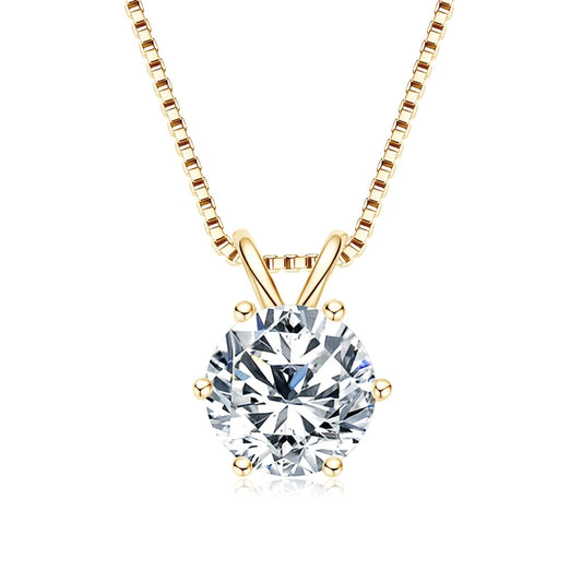 IOGOU 3.0 Carat Moissanite Pendant Necklace for Women