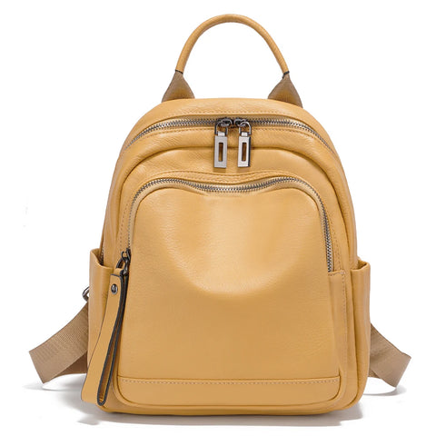 Zency 100% Genuine Leather Stylish Backpack for Women
