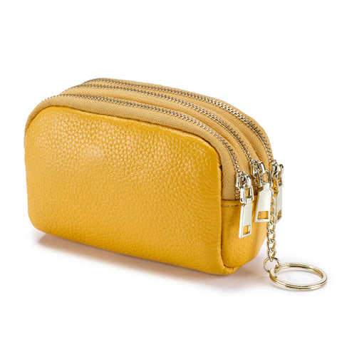 Zency Genuine Leather Multicolor Mini Wallet for Women