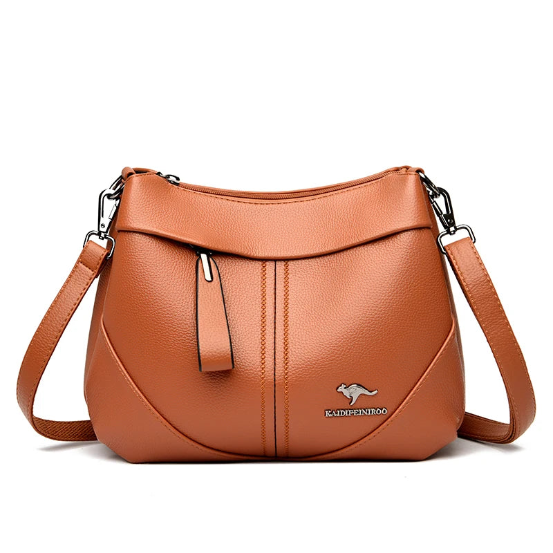 Luxury Soft Cowhide Leather Tote Bag for Women