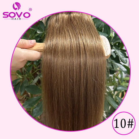 Clip In Hair Extensions 100% Human Hair - Jet Black
