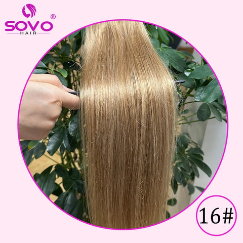 Clip In Hair Extensions 100% Human Hair - Jet Black
