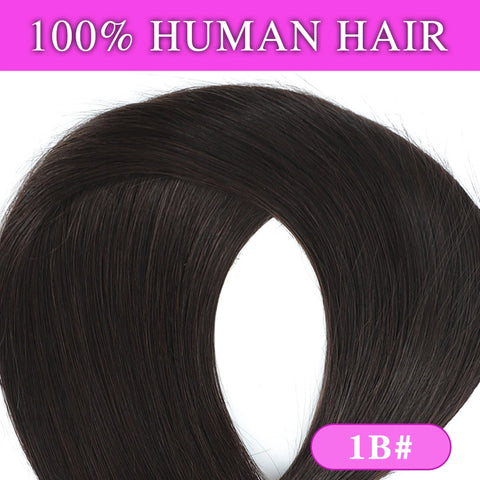 160g Clip In Human Hair Extensions - Blonde Chocolate Brown Ombre