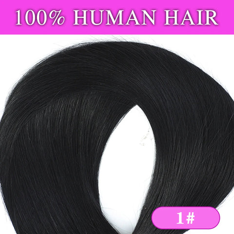 160g Clip In Human Hair Extensions - Blonde Chocolate Brown Ombre