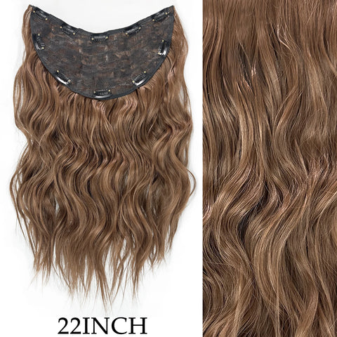 7Pcs/Set 16 Clips Hair Extension - Black Ombre Long Straight Hair