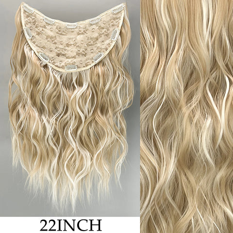 7Pcs/Set 16 Clips Hair Extension - Black Ombre Long Straight Hair