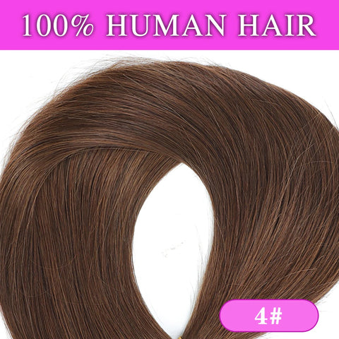 160g Clip In Human Hair Extensions - Blonde Chocolate Brown Ombre