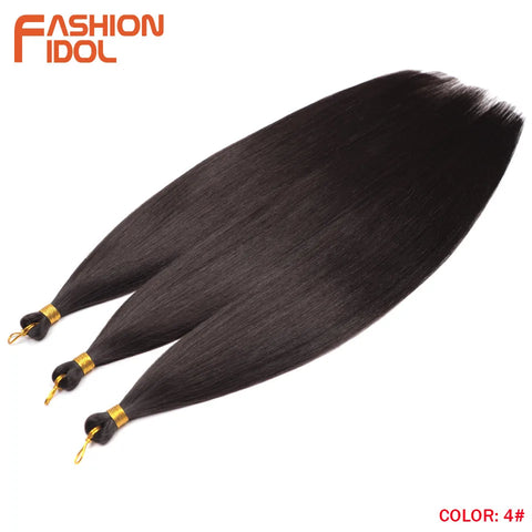 28" 3PCS Ariel Straight Pony Hair Bundles - Ombre Silver Grey