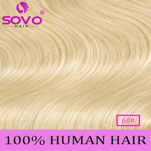 160g Clip In Human Hair Extensions - Blonde Chocolate Brown Ombre