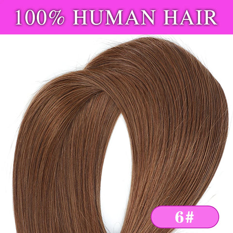 160g Clip In Human Hair Extensions - Blonde Chocolate Brown Ombre