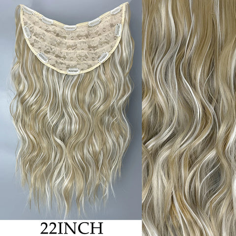 7Pcs/Set 16 Clips Hair Extension - Black Ombre Long Straight Hair