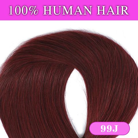 160g Clip In Human Hair Extensions - Blonde Chocolate Brown Ombre