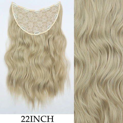 7Pcs/Set 16 Clips Hair Extension - Black Ombre Long Straight Hair