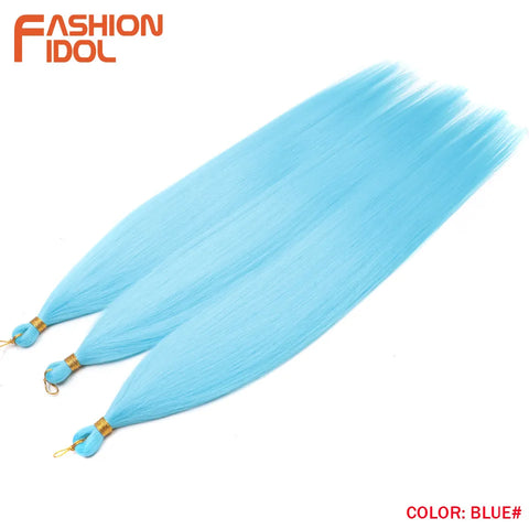 28" 3PCS Ariel Straight Pony Hair Bundles - Ombre Silver Grey