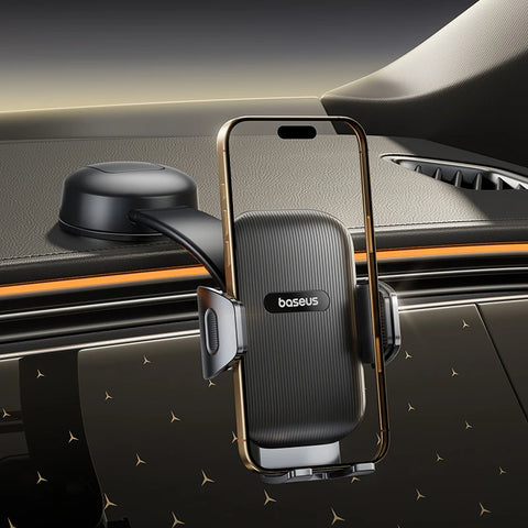 Baseus Dashboard Car Phone Holder – Foldable Mount for Samsung, iPhone, Xiaomi & Huawei