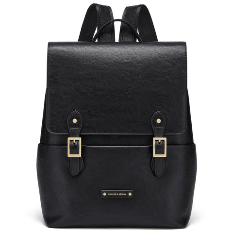 Cnoles Elegant Leather Women’s Anti-Theft Backpack
