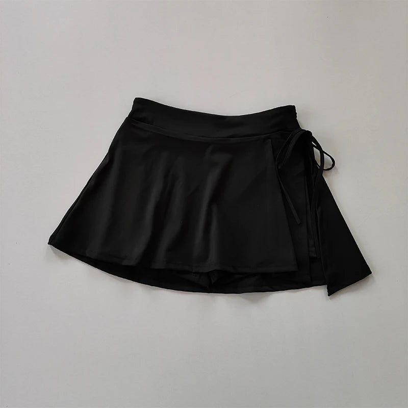 Sports Yoga Skirt for Women - Quick-Dry Badminton & Tennis Skirt with Pockets and Side Split