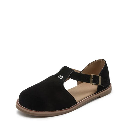AIYUQI Retro Leder Damen Sandalen