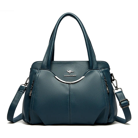 2024 Multi Pocket Women's Handbag - Luxury Soft Leather Tote