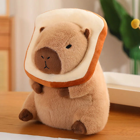 Lotus Leaf Capybara Plush Toy – Oyster, Bee & Cosplay Animal Designs with Backpack Accessories