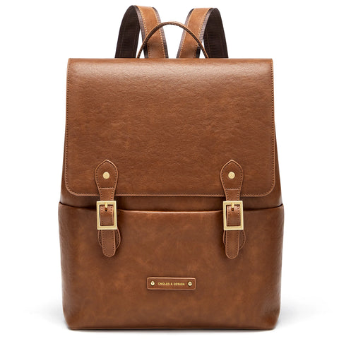 Cnoles Elegant Leather Women’s Anti-Theft Backpack