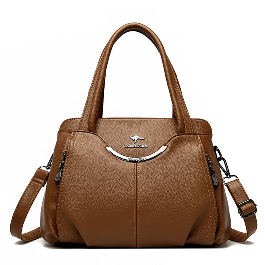 2024 Multi Pocket Women's Handbag - Luxury Soft Leather Tote