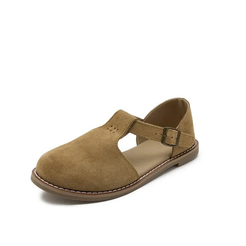 AIYUQI Retro Leder Damen Sandalen