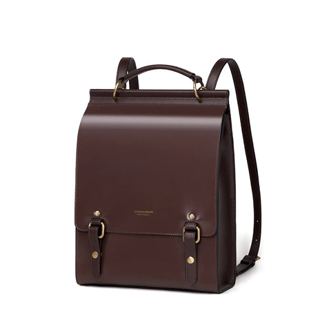 Cnoles Vintage Women's Leather Backpack - Casual Shoulder Bag & Travel Purse