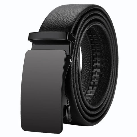 OYIFAN Genuine Leather Belt – Adjustable Automatic Buckle for Business Wear