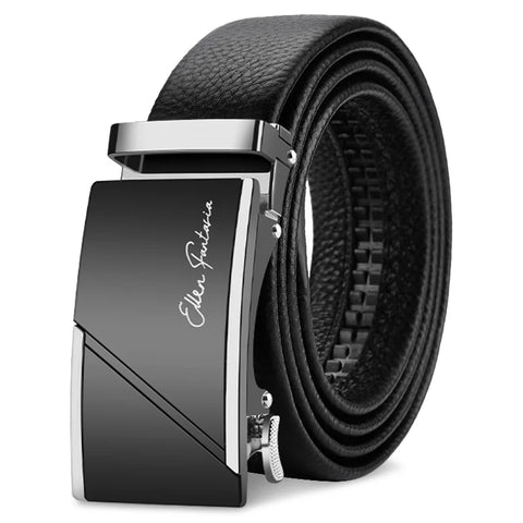 OYIFAN Genuine Leather Belt – Adjustable Automatic Buckle for Business Wear