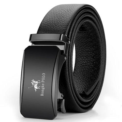 OYIFAN Genuine Leather Belt – Adjustable Automatic Buckle for Business Wear