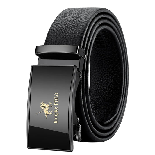 OYIFAN Genuine Leather Belt – Adjustable Automatic Buckle for Business Wear