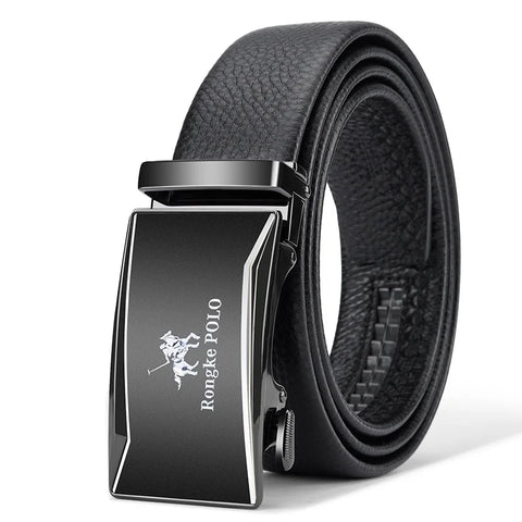 OYIFAN Genuine Leather Belt – Adjustable Automatic Buckle for Business Wear