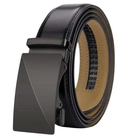 OYIFAN Men’s Leather Belt – Automatic Ratchet Strap