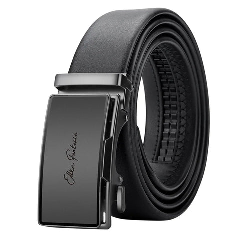 OYIFAN Genuine Leather Belt – Adjustable Automatic Buckle for Business Wear