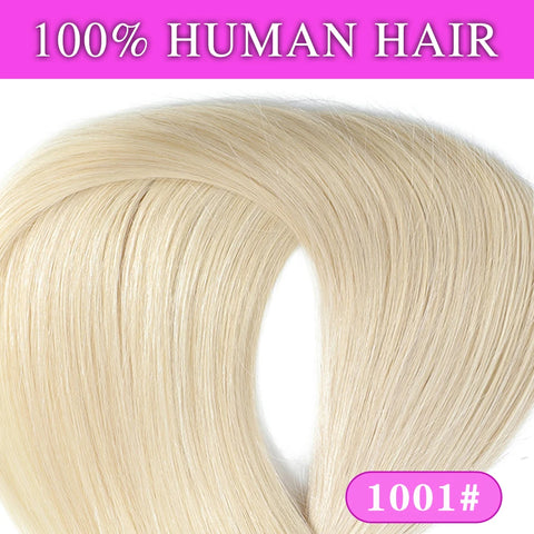 100 gram clip-in haarverlenging - 100% Remy menselijk haar donkerbruin