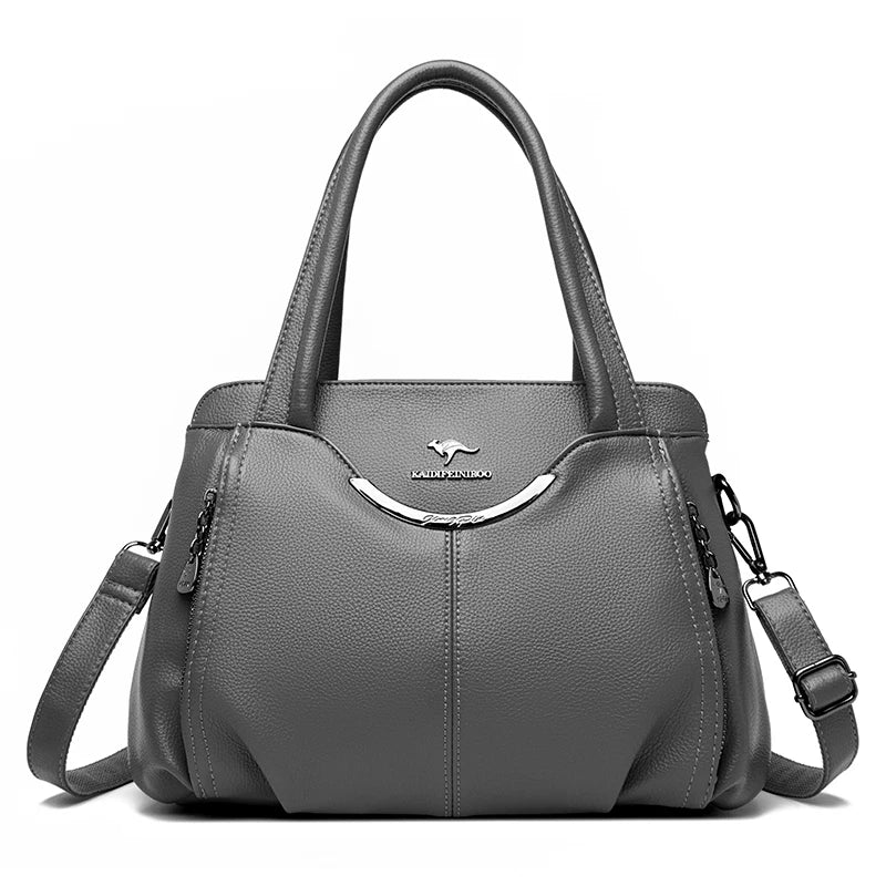 2024 Multi Pocket Women's Handbag - Luxury Soft Leather Tote