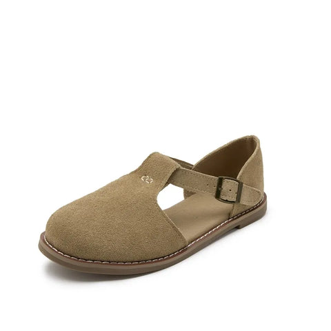 AIYUQI Retro Leder Damen Sandalen