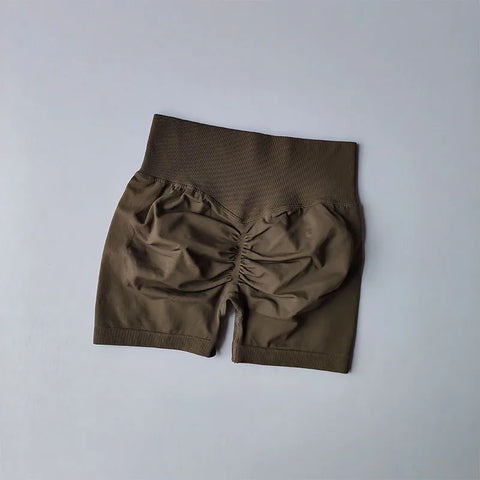 Peach Hip-Lift High-Waist Sports Shorts – Slimming Quick-Dry Running Tight Pants for Women