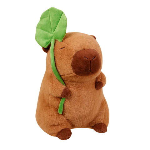 Lotus Leaf Capybara Plush Toy – Oyster, Bee & Cosplay Animal Designs with Backpack Accessories