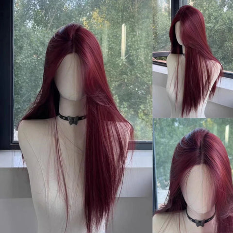 Pink Wavy Cosplay Wig for Women