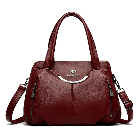 2024 Multi Pocket Women's Handbag - Luxury Soft Leather Tote