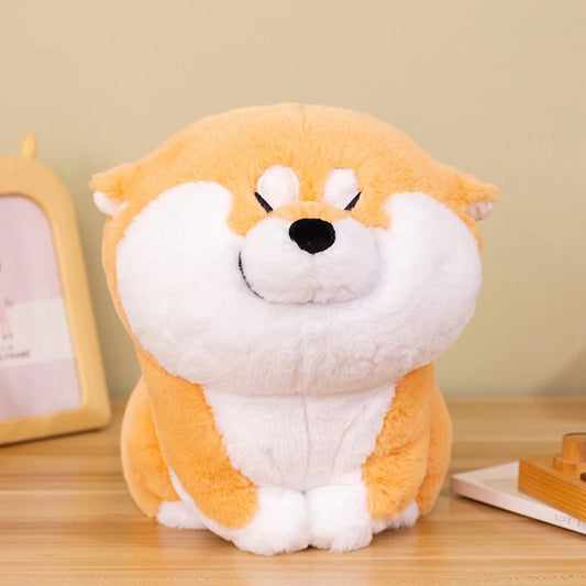 Adorable Shiba Inu Plush Toy – Lying Puppy Hug Pillow & Bed Cushion for Kids’ Gifts