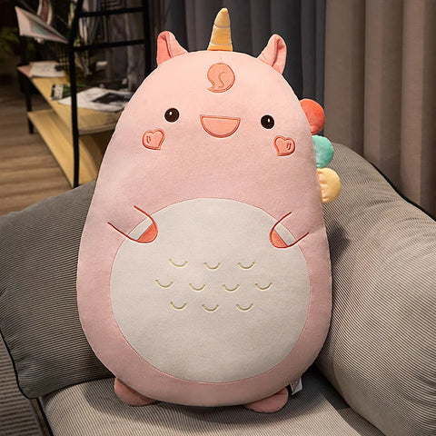 Little Animals Plush Toy – 45–80cm Squishy Dinosaur, Pig, Penguin & Bear Soft Cushion Doll