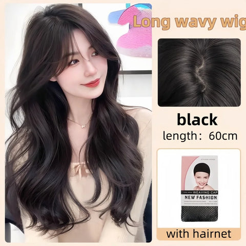 Pink Wavy Cosplay Wig for Women