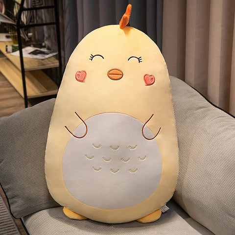 Little Animals Plush Toy – 45–80cm Squishy Dinosaur, Pig, Penguin & Bear Soft Cushion Doll